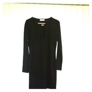 Black Keyhole Bodycon Dress